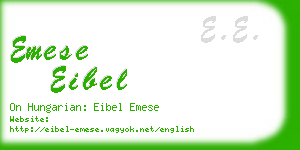 emese eibel business card